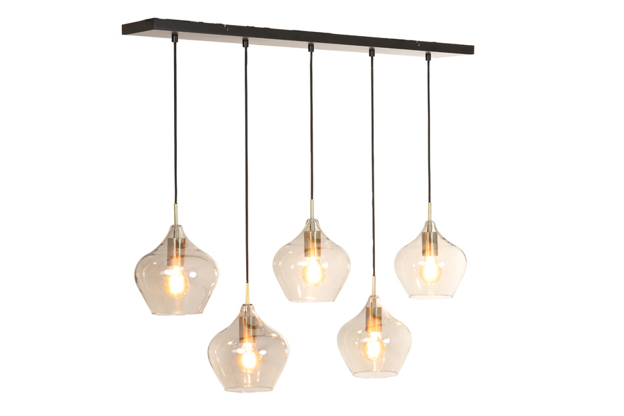Light & Living - Hanglamp RAKEL - 104x20x120cm - Brons