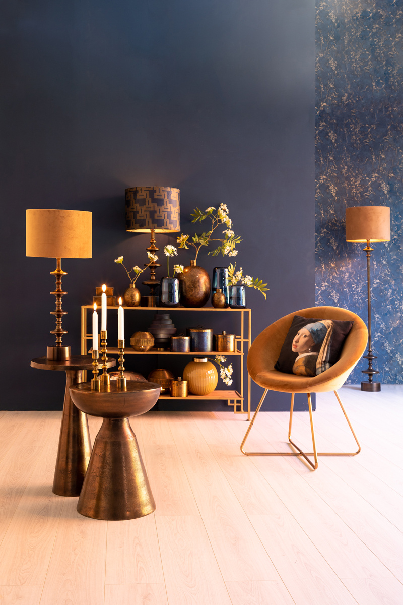 Light & Living - Bijzettafel PHILOS - Ø39x61cm - Brons