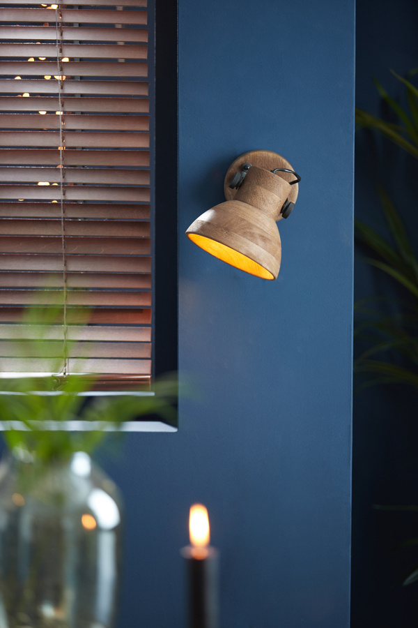 Light & Living - Wandlamp ILANIO - 21x17x19cm - Bruin