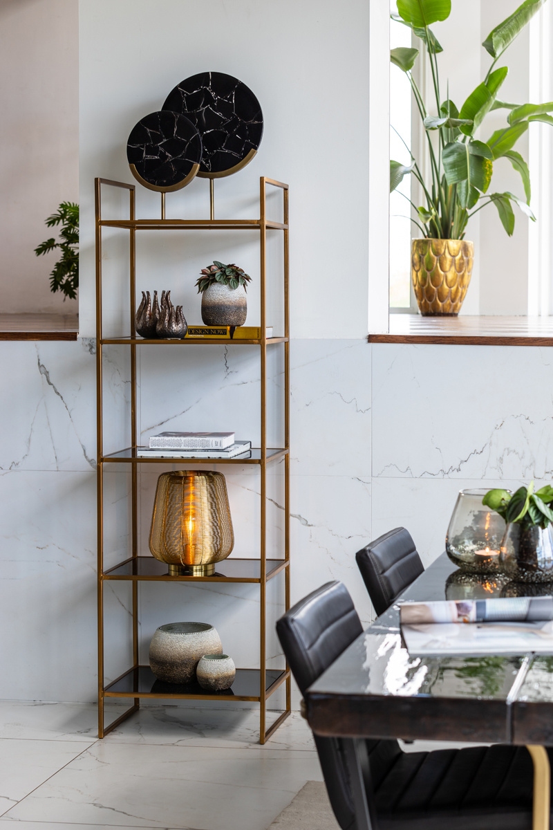 Light & Living - Ornament GOUYA - 25x10x35cm - Zwart