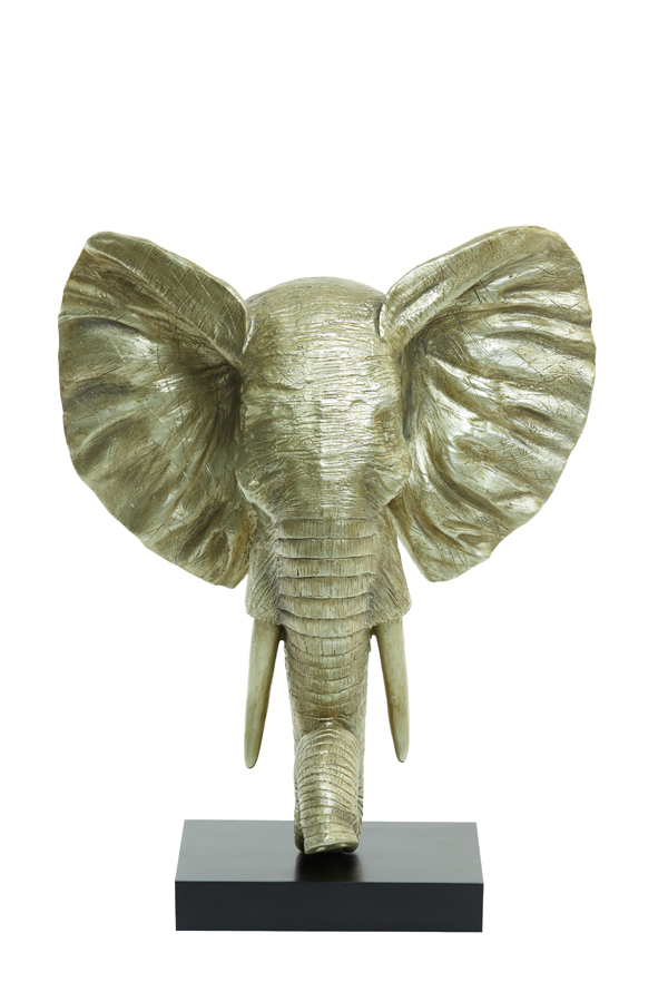 Light & Living - Ornament ELEPHANT - 38.5x19.5x49cm - Goud