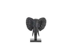 Light & Living - Ornament ELEPHANT - 30x15x35.5cm - Zwart