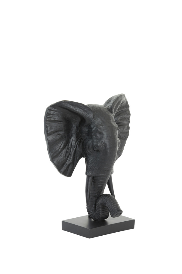 Light & Living - Ornament ELEPHANT - 30x15x35.5cm - Zwart