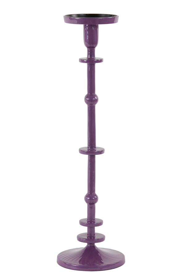 Light & Living - Kandelaar YAIRA - Ø14.5x52cm - Paars