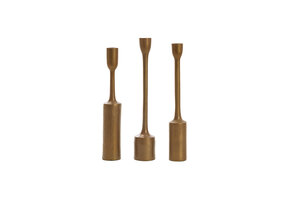 Light & Living - Kandelaar TRESCALES - Ø6.5x35.5cm - Brons - Set van 3