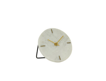 Light & Living - Klok MORENO - 15x14.5x13cm - Wit