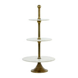 Light & Living - Etagere VERMENTINO - Ø51x100cm - Wit