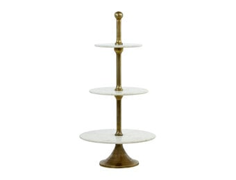 Light & Living - Etagere VERMENTINO - Ø51x100cm - Wit