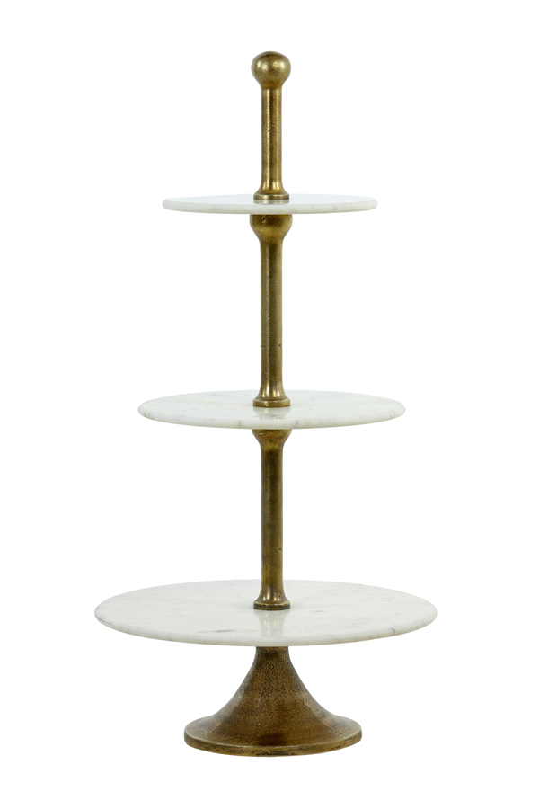 Light & Living - Etagere VERMENTINO - Ø51x100cm - Wit