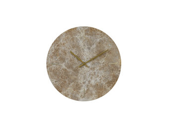 Light & Living - Klok MORENO - 43x2x43cm - Bruin