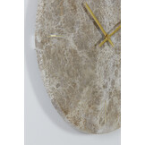 Light & Living - Klok MORENO - 43x2x43cm - Bruin