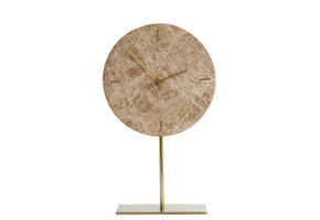 Light & Living - Klok MORENO - 25.5x10x42.5cm - Bruin