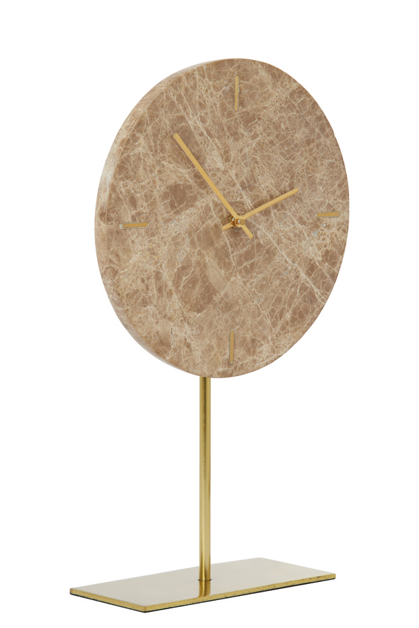 Light & Living - Klok MORENO - 25.5x10x42.5cm - Bruin