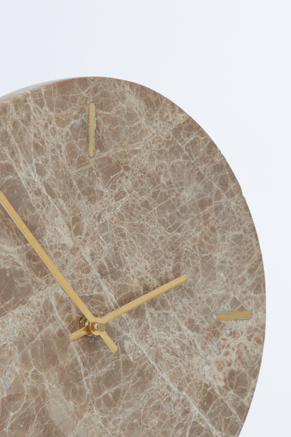 Light & Living - Klok MORENO - 25.5x10x42.5cm - Bruin