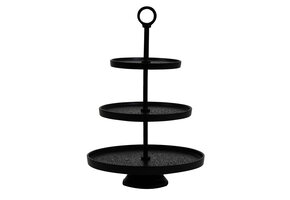 Light & Living - Etagere LUTEK - Ø32x48cm - Zwart