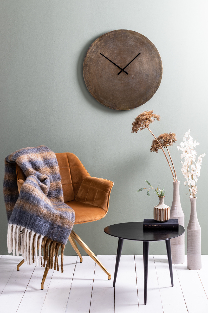 Light & Living - Klok LICOLA - 74x2x74cm - Brons