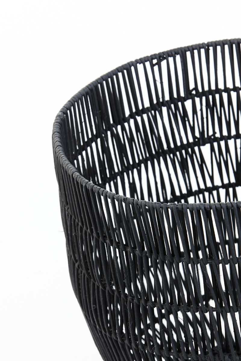 Light & Living - Mand MATTN - Ø41x42cm - Zwart - Set van 2