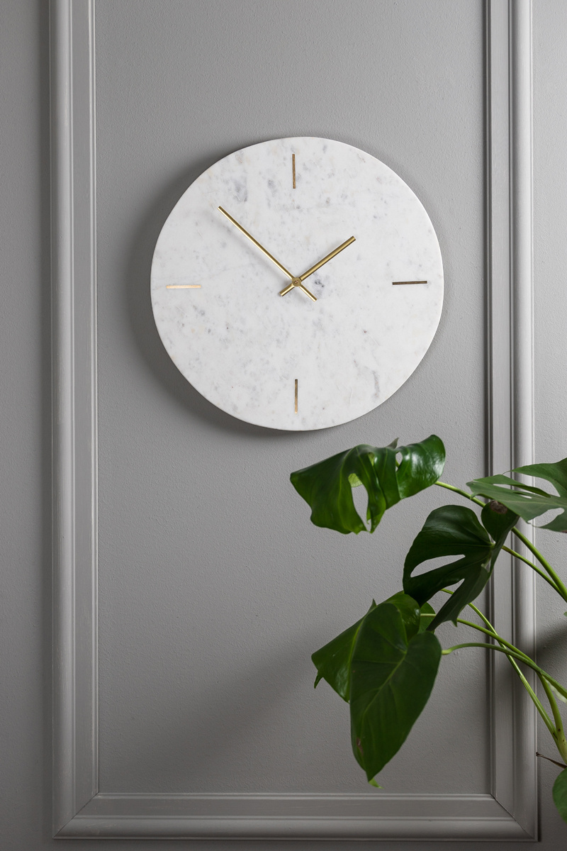 Light & Living - Klok MORENO - 43x2x43cm - Wit