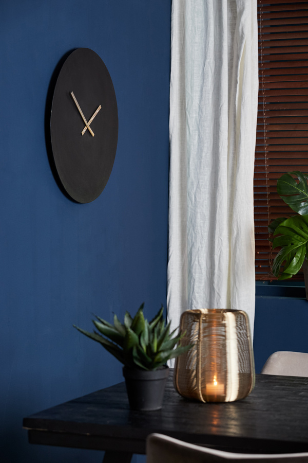 Light & Living - Klok LICOLA - 59x2x59cm - Zwart