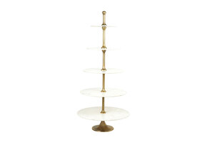 Light & Living - Etagere VERMENTINO - Ø79x175cm - Wit
