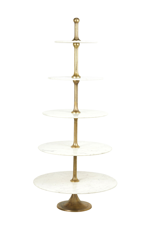 Light & Living - Etagere VERMENTINO - Ø79x175cm - Wit