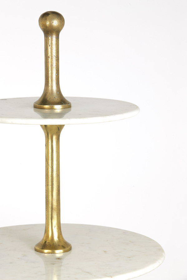 Light & Living - Etagere VERMENTINO - Ø79x175cm - Wit