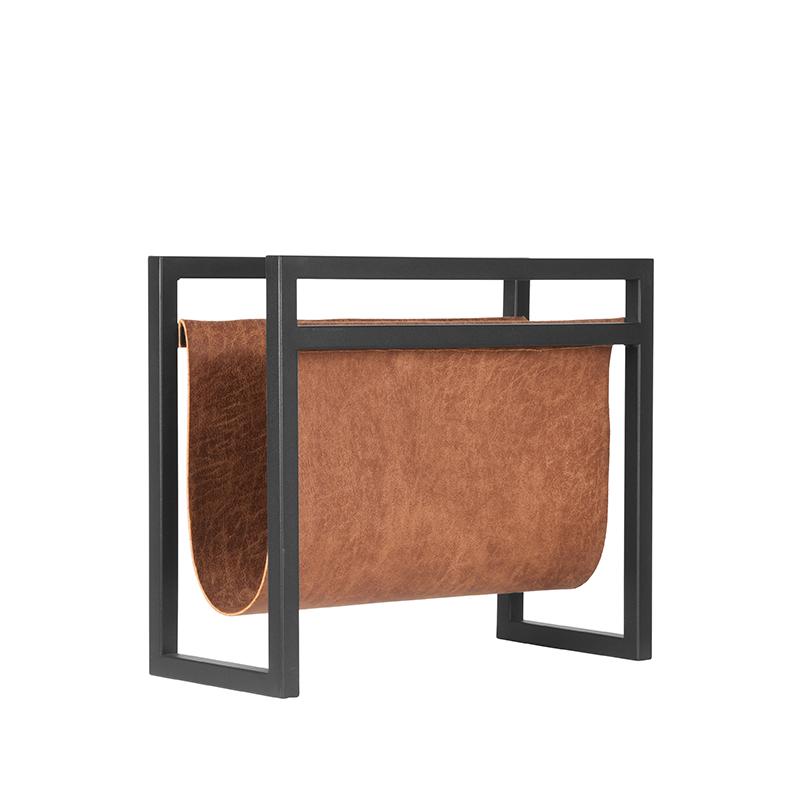 LABEL51 Opberger Magazinehouder - Cognac - Leder