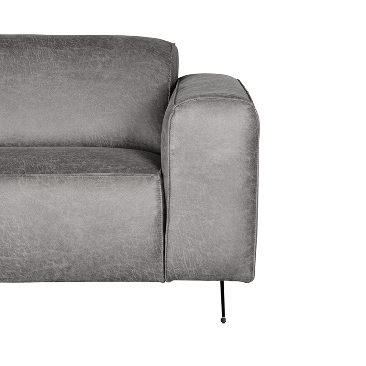 LABEL51 Bank Modena - Grijs - Microfiber - 2-Zits