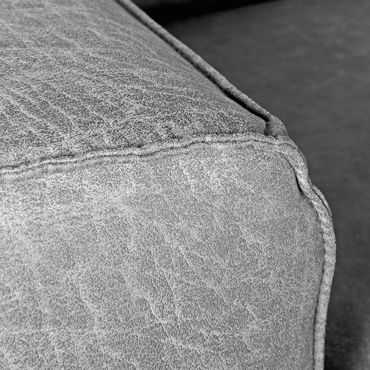 LABEL51 Bank Modena - Grijs - Microfiber - 2-Zits