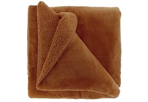 Unique Living | Plaid Torvah 150x200cm leather brown