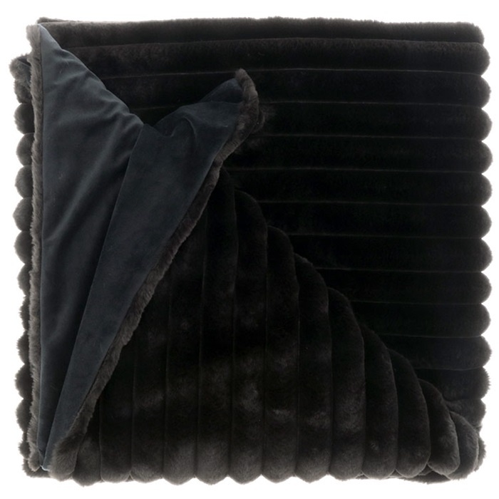 Unique Living | Plaid Peppe 150x200cm black