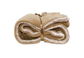 Unique Living - Lars Coral Fleece/suede Plaid 150x200cm Honey