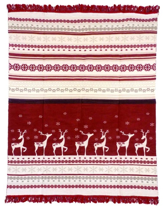 Unique Living | Plaid Rudolf 150x200cm red
