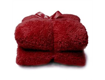 Unique Living | Teddy plaid 150x200cm red