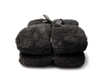 Unique Living | Teddy plaid 150x200cm dark grey