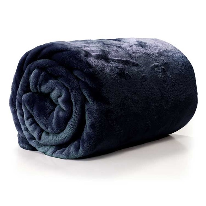 Unique Living | Enzo plaid 130x180cm dark blue