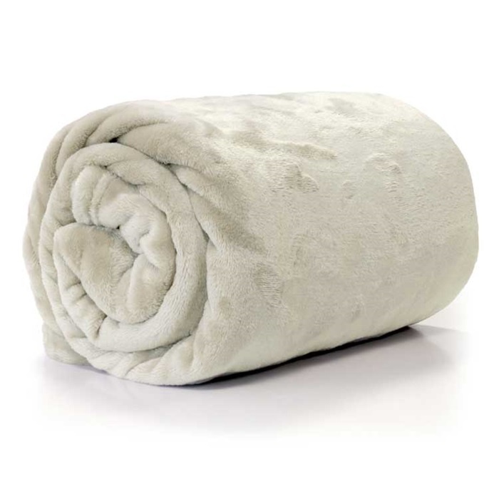 Unique Living | Enzo plaid 130x180cm dove white