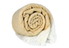 Unique Living - Plaid Feeke 130x170cm Yellow Gold