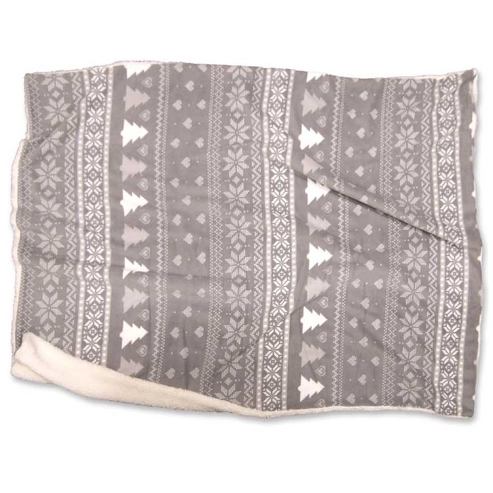 Unique Living | Plaid Wonderful 130x160cm grey