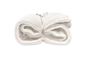 Unique Living | Lars coral fleece/suede plaid 150x200cm dove white