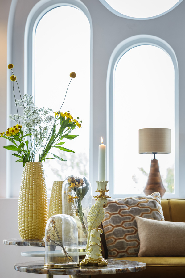 Light & Living - Kussen JEMBANA - 45x45cm - Geel