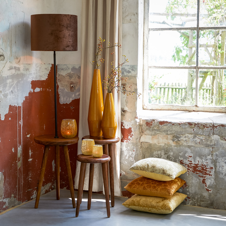 Light & Living - Kussen MIKELA - 45x45cm - Bruin