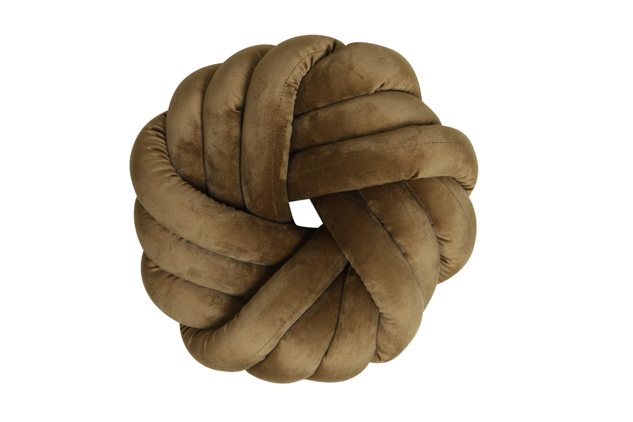 Light & Living - Kussen KNOT - 33x33cm - Bruin