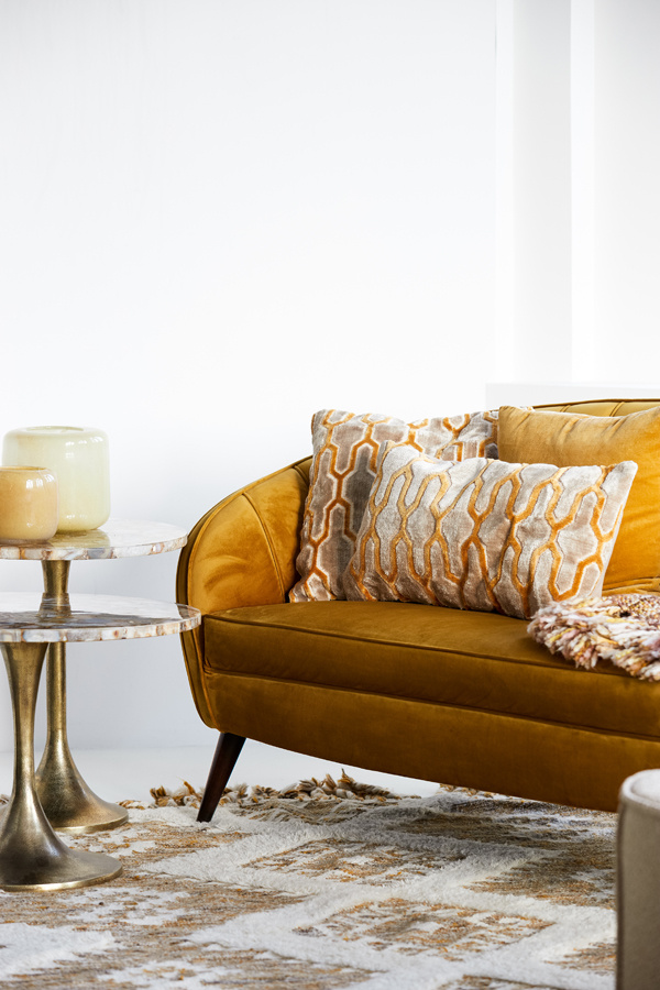 Light & Living - Kussen JEMBANA - 60x30x10cm - Geel