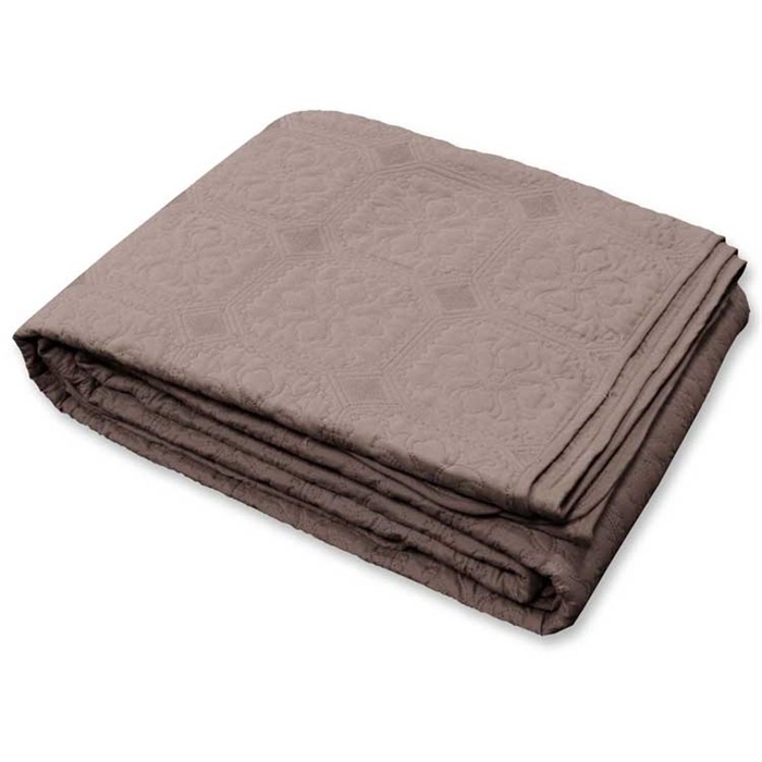 Unique Living - Rick bedsprei 220x220cm taupe