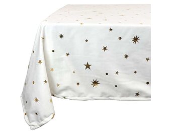 Unique Living | Tafelkleed Xmas night 150x200cm ivory