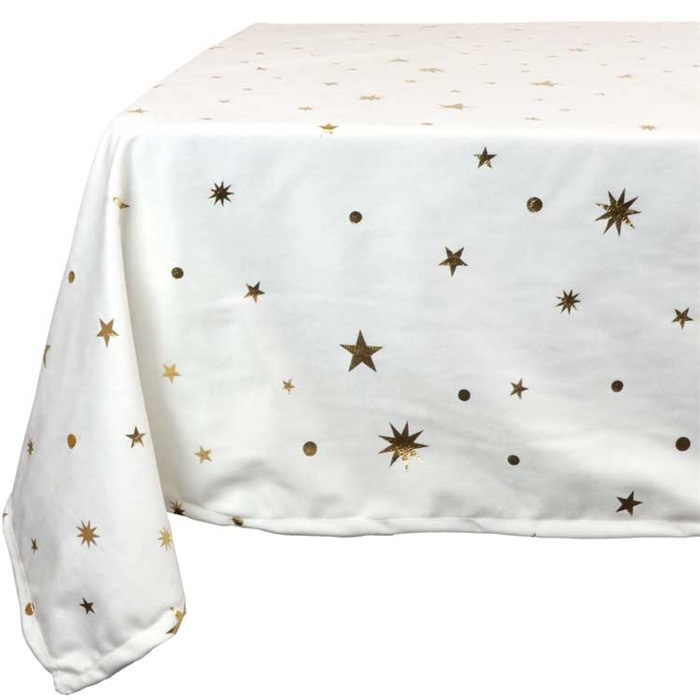 Unique Living | Tafelkleed Xmas night 150x200cm ivory