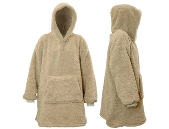 Unique Living - Hoodie Teddy - 70x50cm - Chateau Grey