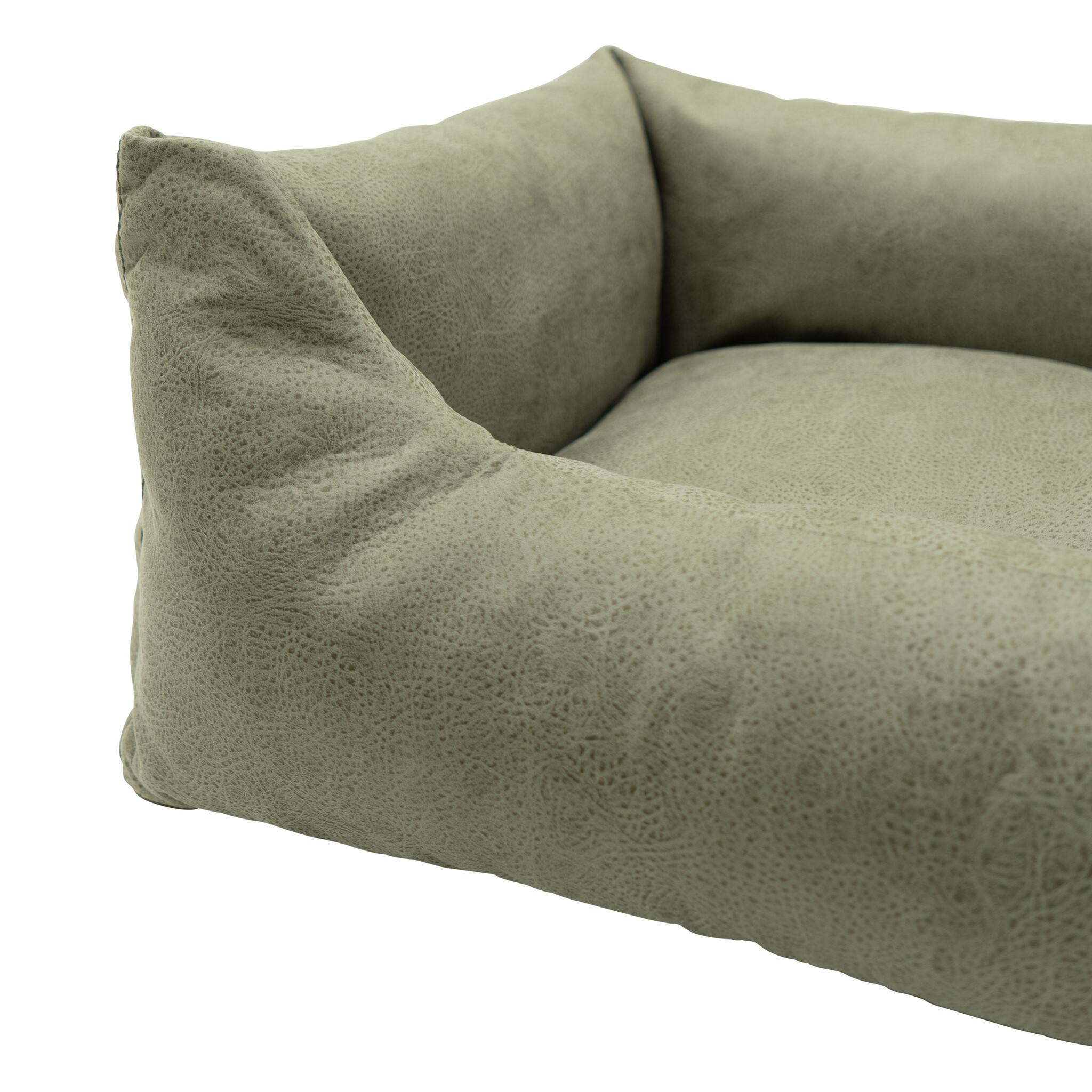 Madison - Hondenmand Leather look sand ca.65x45x20 - S