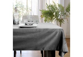 Unique Living - Tafelkleed Velours - 145x250cm - Chateau Grey